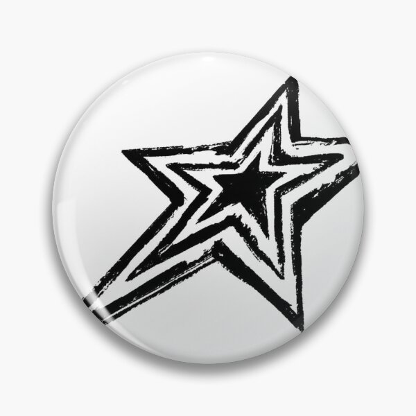 Item preview, Y2K Distorted Cyber Star - Grunge Punk Aesthetic designed and sold by Kromatik.