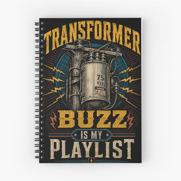Item preview, Industrial Lineman Streetwear - Transformer Buzz Is My Playlist designed and sold by RoyalOrderGallery.