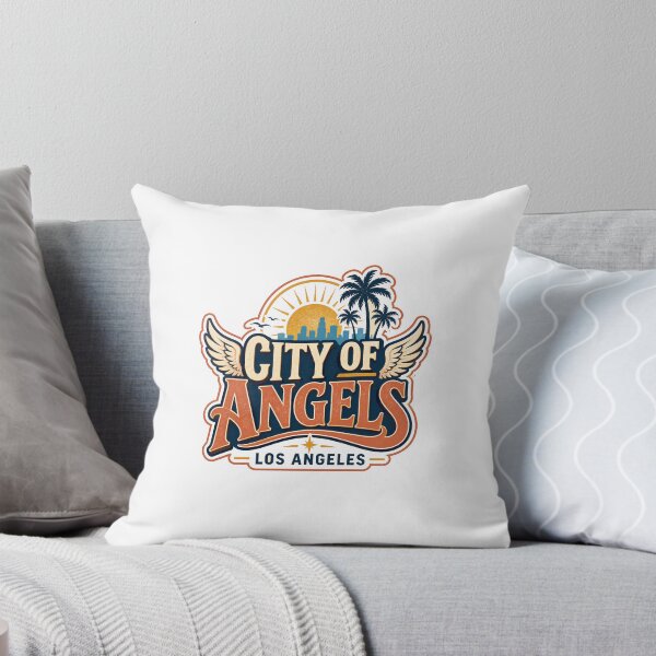 Item preview, City of Angels Los Angeles Sticker designed and sold by RedRubyBubble.