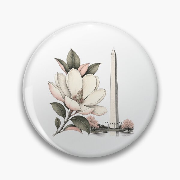 Item preview, Washington DC Magnolia & Monument Elegance designed and sold by Fenay Designs.