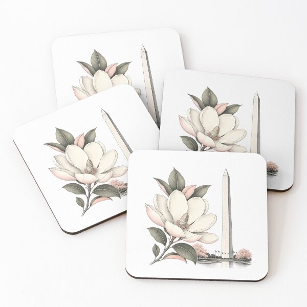 Item preview, Washington DC Magnolia & Monument Elegance designed and sold by Fenay Designs.