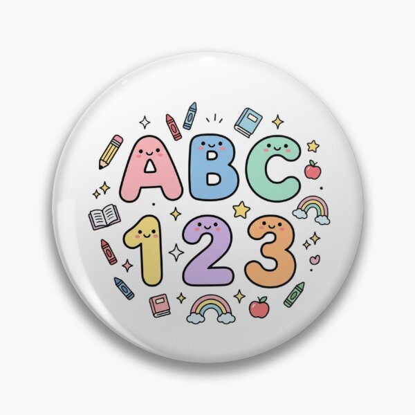 Item preview, Cute Pastel ABC 123 School Doodles designed and sold by ajamzbox.