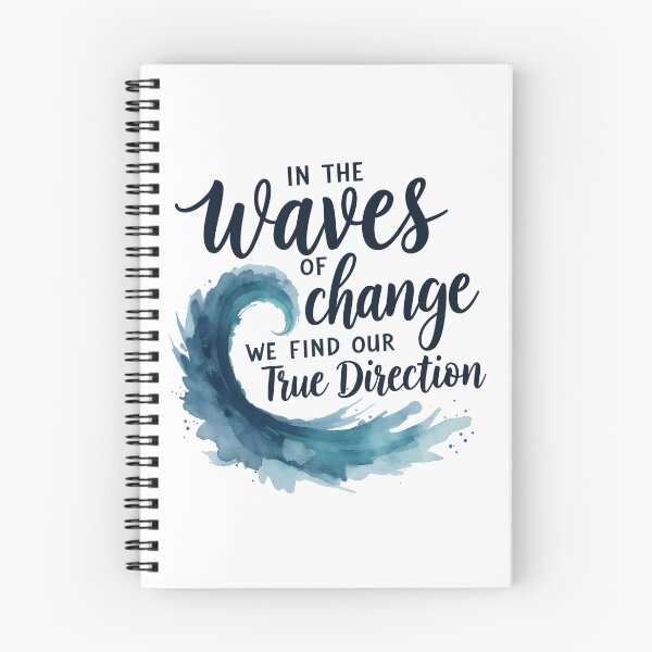 Item preview, Motivational Quote - In the Waves of Change We Find Our True Direction designed and sold by Connys Colorful World.