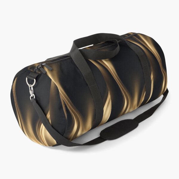 Item preview, Abstract Golden Silk Waves on Black designed and sold by MegzDesign.