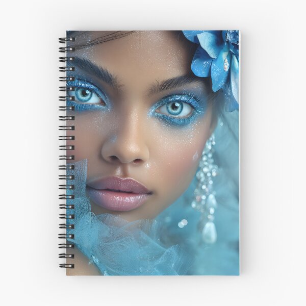 Item preview, Enchanting Close-Up of a Frosty Beauty in Blue designed and sold by Artessie.