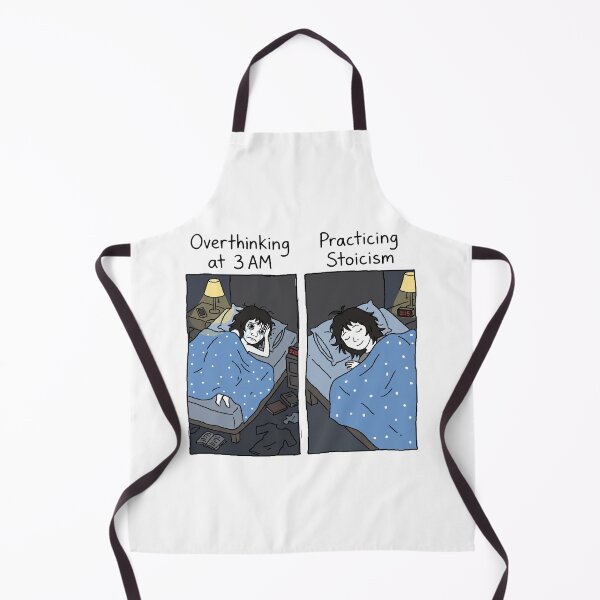 Item preview, Overthinking vs Practicing Stoicism Doomer Girl Meme Sticker designed and sold by ctbrtn.