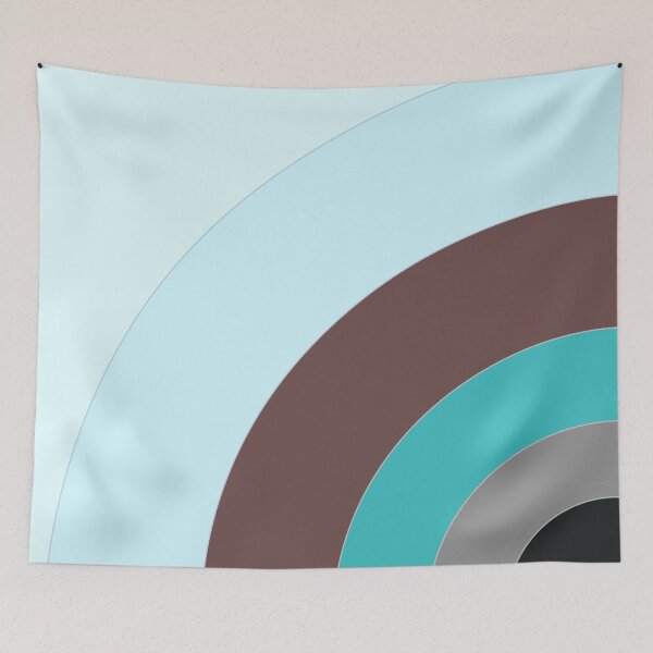 Item preview, Earth and Sky Arches | Minimalist Mid Century Modern Throw Pillow designed and sold by Peaceful Lotus Home Design.