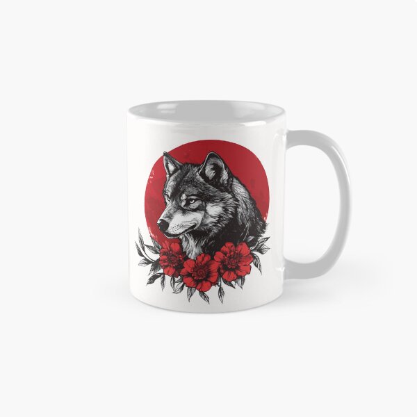 Item preview, Wolf in Bloom: Crimson Circle designed and sold by AbderraimArt.