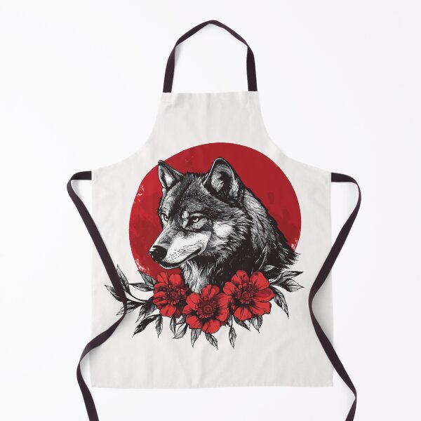 Item preview, Wolf in Bloom: Crimson Circle designed and sold by AbderraimArt.