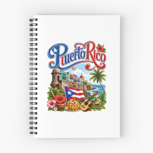 Item preview, Puerto Rico Travel Art – Colorful Old San Juan & Caribbean Island Illustration designed and sold by Fabrifrank.
