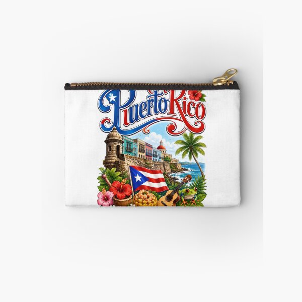 Item preview, Puerto Rico Travel Art – Colorful Old San Juan & Caribbean Island Illustration designed and sold by Fabrifrank.