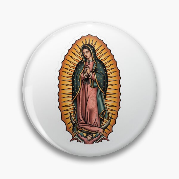 Item preview, Our Lady of Guadalupe Traditional Tattoo Catholic Virgin Mary designed and sold by raedattia.