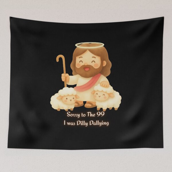 Item preview, Sorry to The 99 I was Dilly Dallying Christian Sheep designed and sold by FANTASYoDarknes.