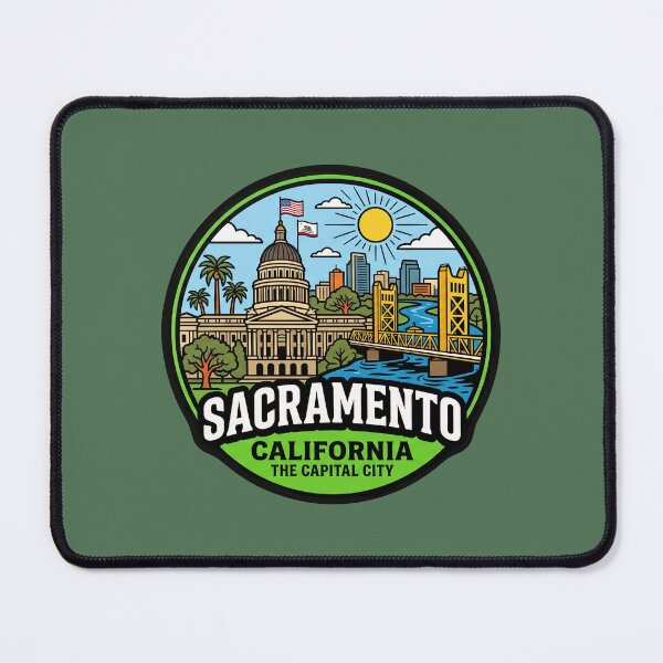 Item preview, Sacramento California USA - Travel art designed and sold by Marciolini.