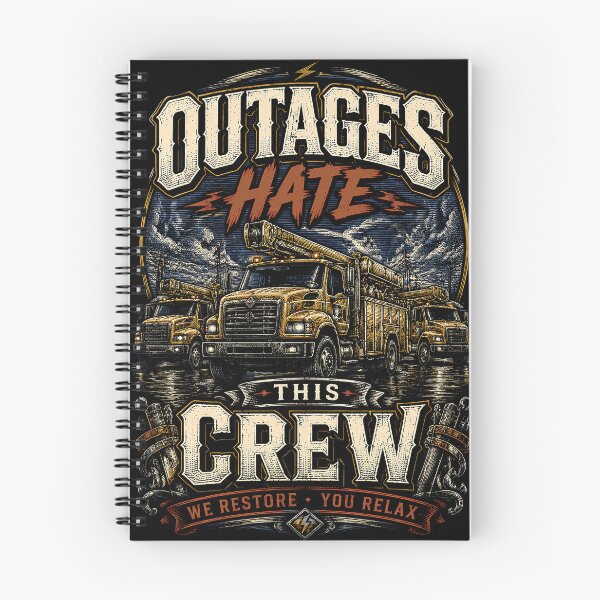Item preview, Heavy Utility Truck Graphic - Outages Hate This Crew designed and sold by RoyalOrderGallery.