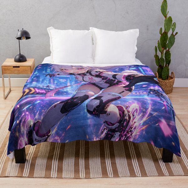 Item preview, Cyber Bunny Velocity – Futuristic Anime Racing Girl designed and sold by Sticleg.