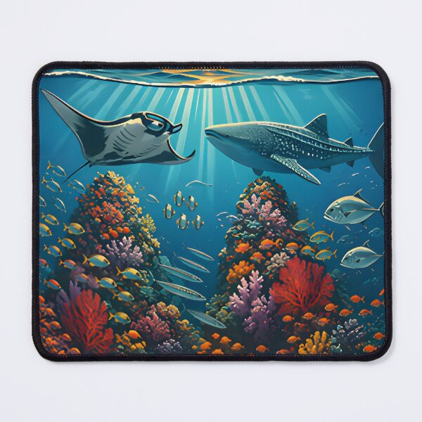 Item preview, Ocean Soul – Retro Tropical Sunset Illustration designed and sold by Spirit of Siam.