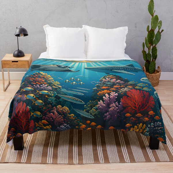 Item preview, Ocean Soul – Retro Tropical Sunset Illustration designed and sold by Spirit of Siam.