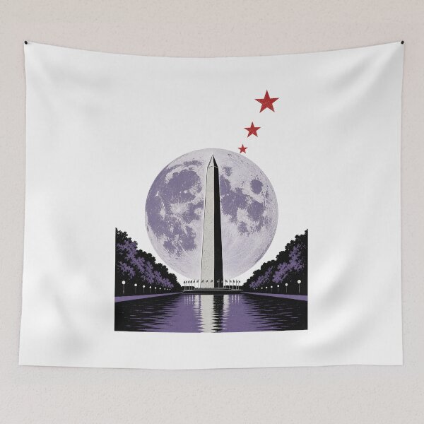 Item preview, Washington DC Moonrise – Monument After Dark designed and sold by Fenay Designs.