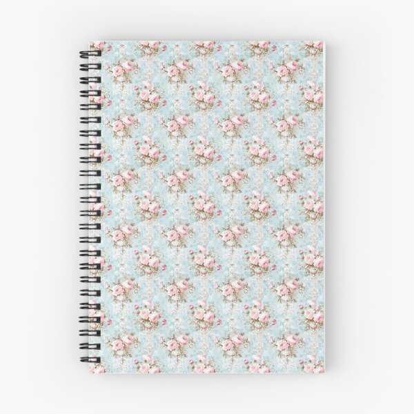 Item preview, Vintage Pink Roses and Blue Background Pattern designed and sold by LouieVanille.