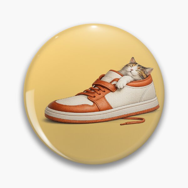 Item preview, Sleepy Calico Cat Napping in Oversized Sneaker designed and sold by Aguri-tei.