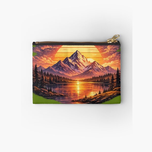 Item preview, Sunset Mountain | Nature Landscape Typography Design designed and sold by VasiArtLab.