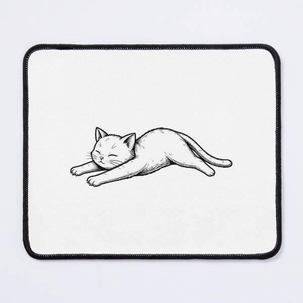 Item preview, Stretching Cat Sticker | Yoga Kitty Line Art designed and sold by Mrkitty1727.