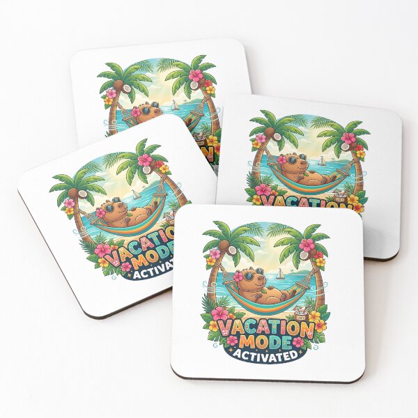 Item preview, Vacation Mode Activated Cute Capybara  designed and sold by NovaPrints Designs.