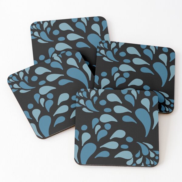 Item preview, Abstract Blue Water Droplets Organic Pattern. designed and sold by ​Jyoti Digital Artist.