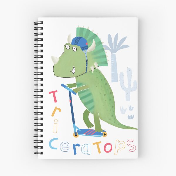 Item preview, Cute Triceratops Dinosaur with Colorful Text by Children's Artist Carla Daly designed and sold by Carla Daly.