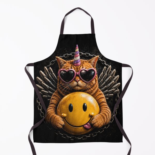 Item preview, Too Cool to Care – The ultimate unicorn cat with smiley vibes! designed and sold by Peter Kaul.