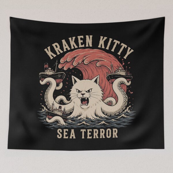 Item preview, Monster Cat | Kraken Kitty Sea Terror designed and sold by Leeded.