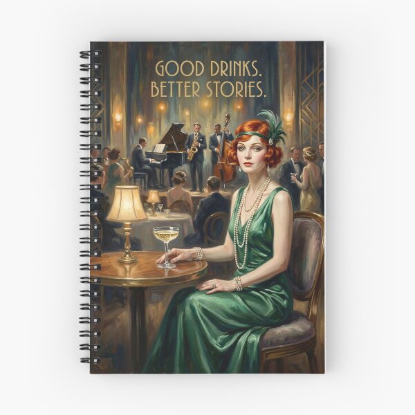 Item preview, Good Drinks, Better Stories designed and sold by Vintage Sass Society.