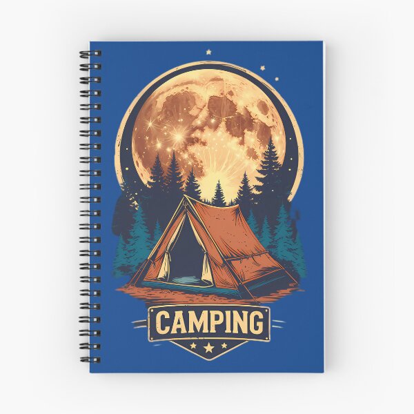 Item preview, Vintage Camping Under the Full Moon designed and sold by Structure-Blue.