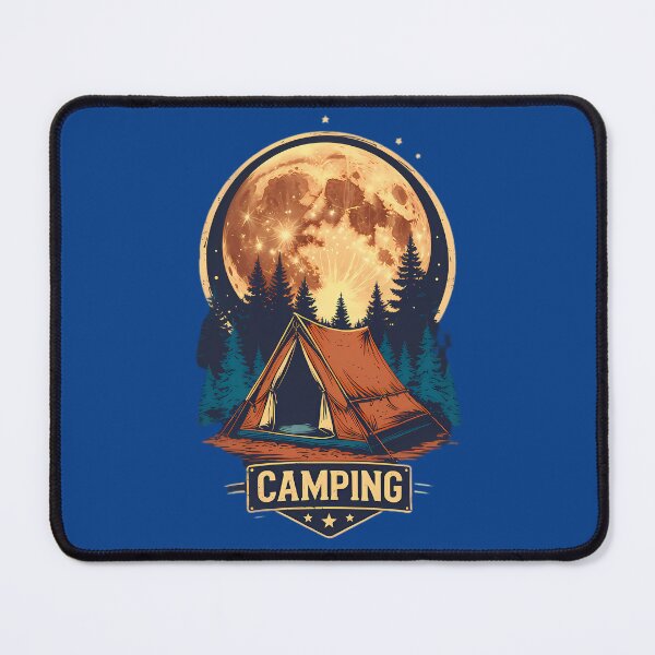 Item preview, Vintage Camping Under the Full Moon designed and sold by Structure-Blue.