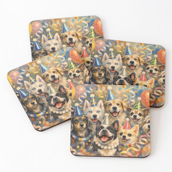 Item preview, Happy Barkday Party with Balloons designed and sold by M-Y-A-R-T-.