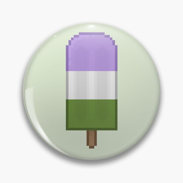 Item preview, Pixelart Genderqueer Pride Icepop designed and sold by Lilac-Cat.