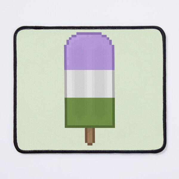 Item preview, Pixelart Genderqueer Pride Icepop designed and sold by Lilac-Cat.