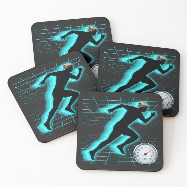 Item preview,  Neon Speed Runner Sprinting Athlete  designed and sold by Lolik Designs.