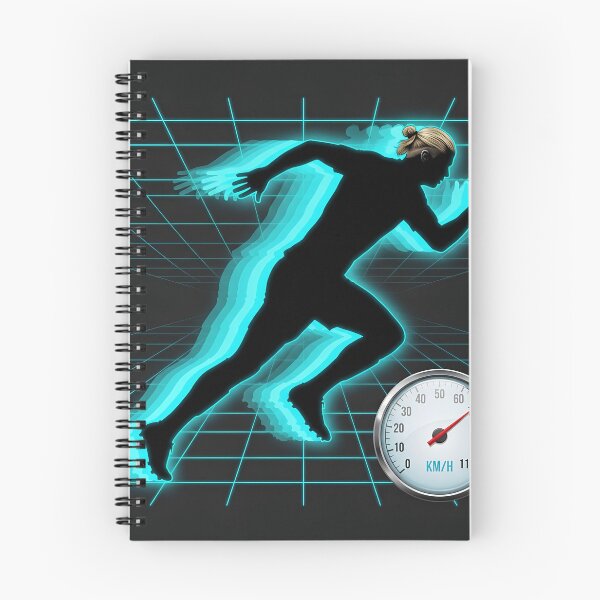 Item preview,  Neon Speed Runner Sprinting Athlete  designed and sold by Lolik Designs.