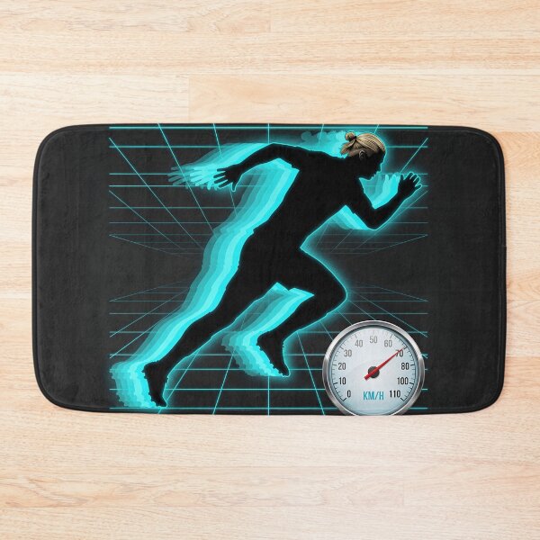Item preview,  Neon Speed Runner Sprinting Athlete  designed and sold by Lolik Designs.