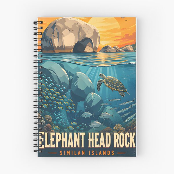 Item preview, Ocean Soul – Retro Tropical Sunset Illustration designed and sold by Spirit of Siam.