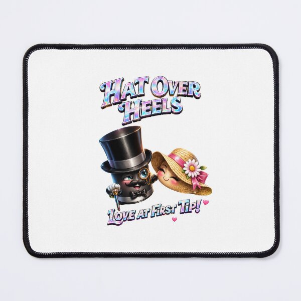 Item preview, Hat Over Heels – Gentleman Top Hat Falls for a Charming Straw Hat designed and sold by StakkaFu.