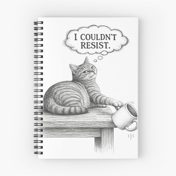 Item preview, I Couldn't Resist Funny Cat Sketch designed and sold by CMA Design Studio.
