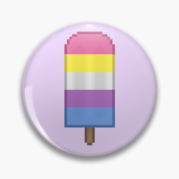Item preview, Pixelart Bigender Pride Icepop designed and sold by Lilac-Cat.