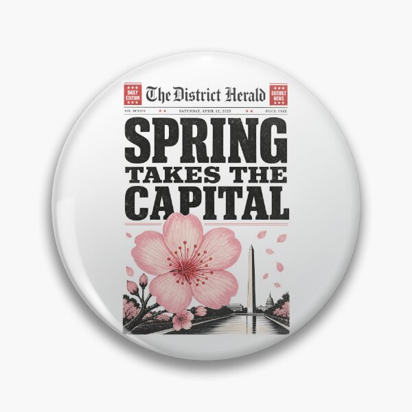 Item preview, Washington DC Spring Takes the Capital – Newsprint designed and sold by Fenay Designs.