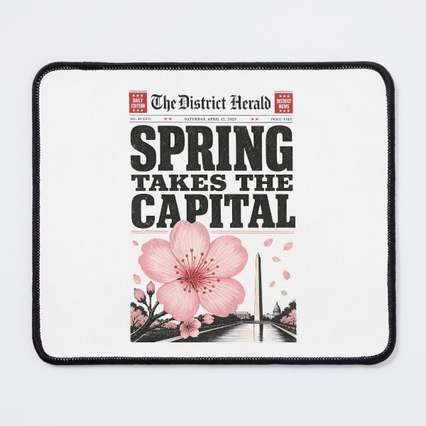 Item preview, Washington DC Spring Takes the Capital – Newsprint designed and sold by Fenay Designs.