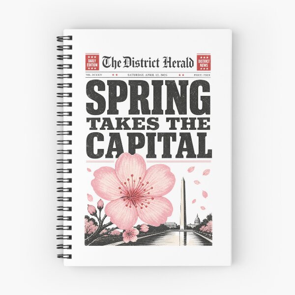 Item preview, Washington DC Spring Takes the Capital – Newsprint designed and sold by Fenay Designs.