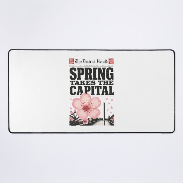 Item preview, Washington DC Spring Takes the Capital – Newsprint designed and sold by Fenay Designs.