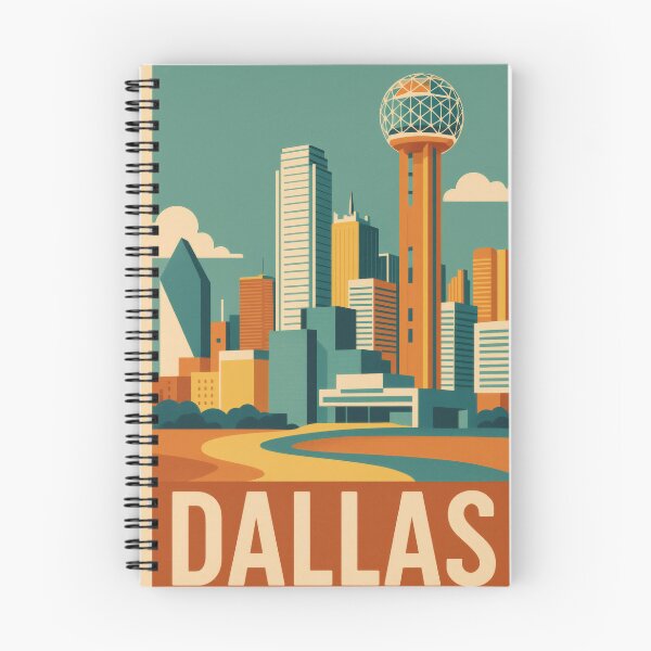 Item preview, Retro Pop Art Poster Illustration of Dallas | Bold Lone Star City Print with Reunion Tower, Margaret Hunt Hill Bridge & Downtown Skyline | Vintage Texas Travel Wall Art Decor designed and sold by PaintedPixels01.